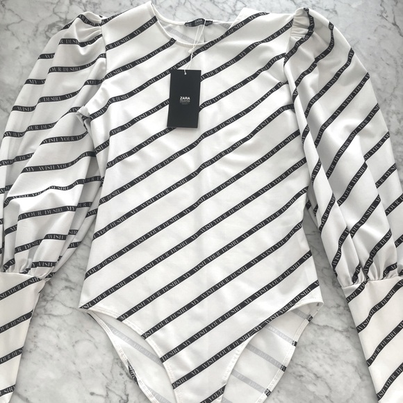 New Zara Bodysuit “my wish your desire “ - Picture 1 of 4